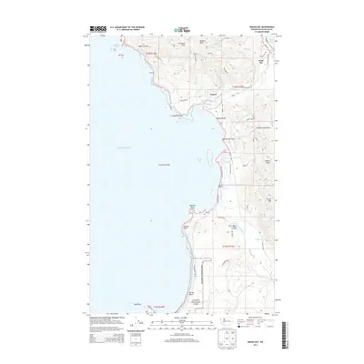 2014 Map of Makah Bay, 2014 Print