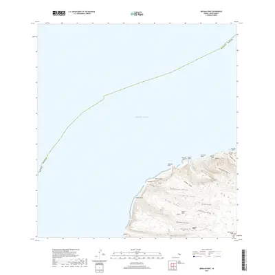 2017 Map of Makaha Point, 2017 Print