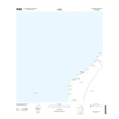 2013 Map of Makalawena, 2013 Print