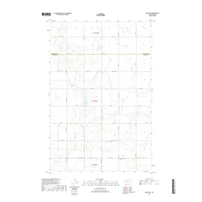 2017 Map of Makoti SW, 2017 Print