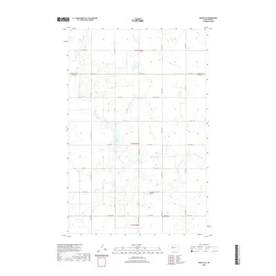 2020 Map of Makoti SW, 2020 Print