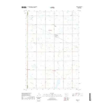 2018 Map of Makoti, 2018 Print
