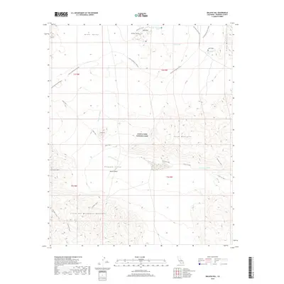 2018 Map of Malapai Hill, 2018 Print