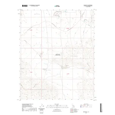 2021 Map of Malapai Hill, 2021 Print