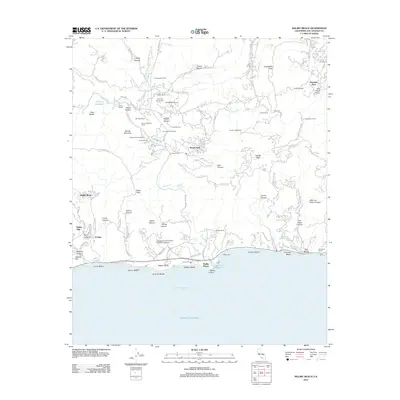 2012 Map of Malibu Beach, 2012 Print