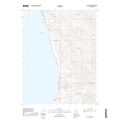 2018 Map of Mallo Pass Creek, 2018 Print