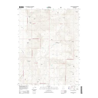2014 Map of Malmsten Peak, 2014 Print