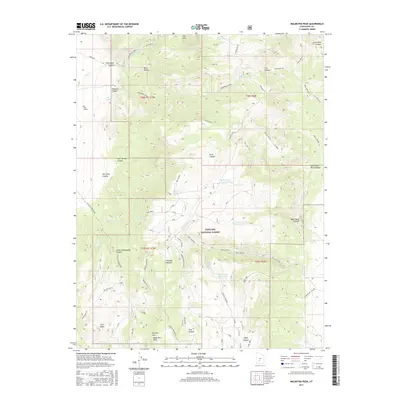 2017 Map of Malmsten Peak, 2017 Print