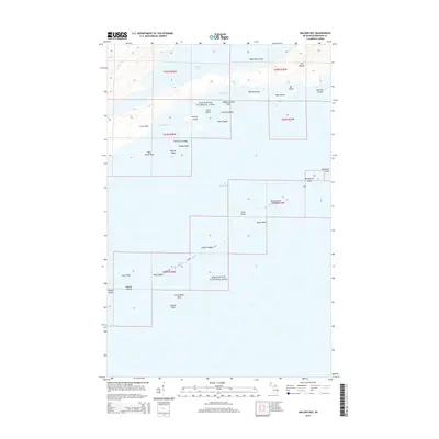 2014 Map of Malone Bay, 2014 Print