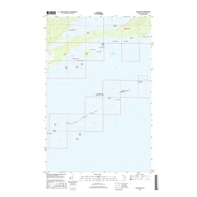 2017 Map of Malone Bay, 2017 Print