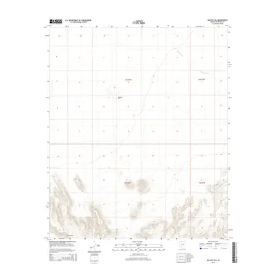 2014 Map of Malpais Hill, 2014 Print