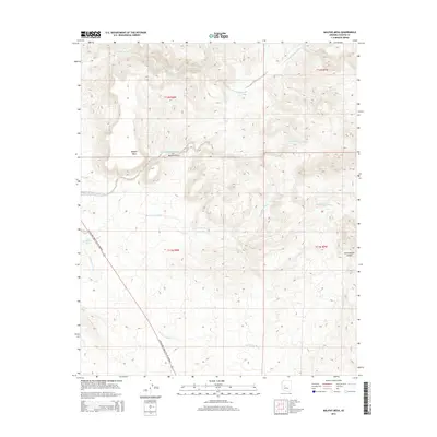 2014 Map of Malpais Mesa, 2014 Print