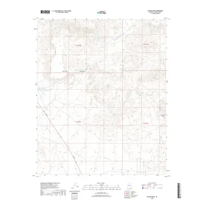 2018 Map of Malpais Mesa, 2018 Print
