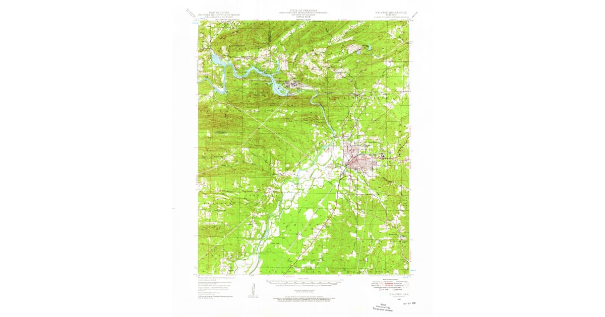 1940s Maps of Magnet Cove AR - Malvern Hot Spring County Ar Usgs Topo 1948 P1957 Og 1200x630 