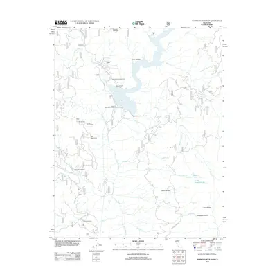 2012 Map of Mammoth Pool Dam, 2012 Print