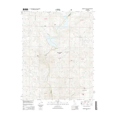 2015 Map of Mammoth Pool Dam, 2015 Print