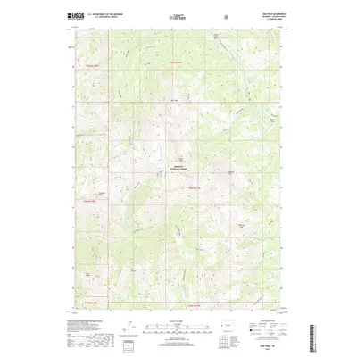 2017 Map of Man Peak, 2017 Print