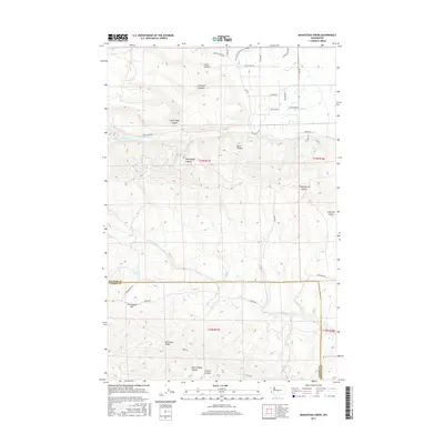 2017 Map of Manastash Creek, 2017 Print