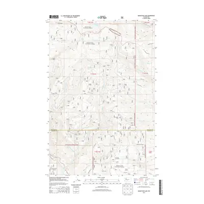 2013 Map of Manastash Lake, 2013 Print