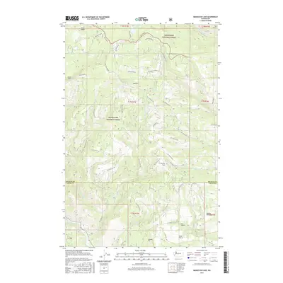 2017 Map of Manastash Lake, 2017 Print