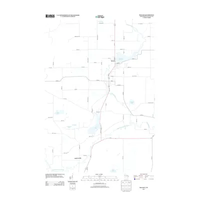 2013 Map of Manawa, 2013 Print