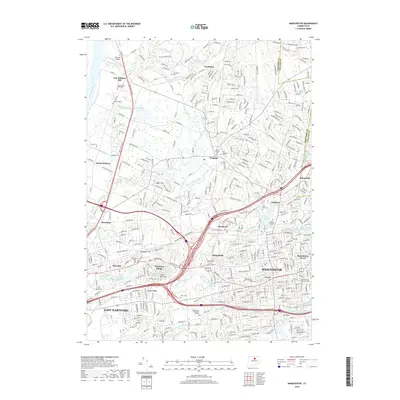 2018 Map of Manchester, 2018 Print
