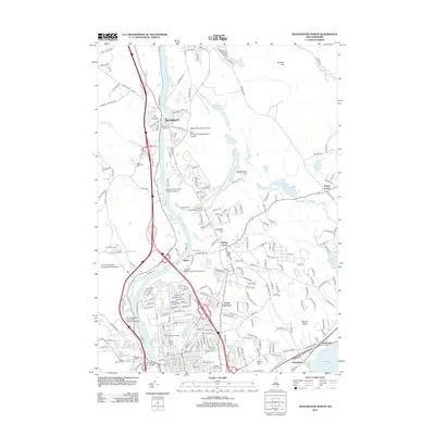 2012 Map of Manchester North, 2012 Print
