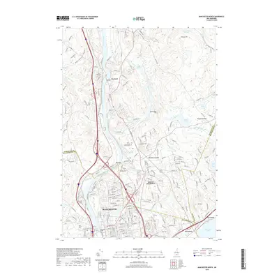 2018 Map of Manchester North, 2018 Print