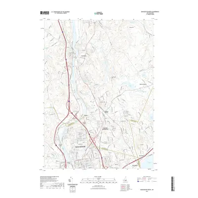 2021 Map of Manchester North, 2021 Print