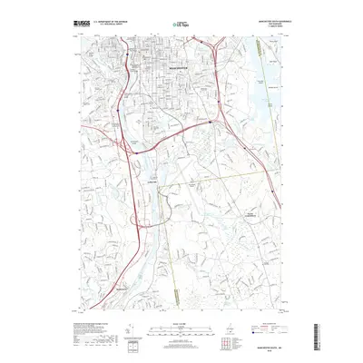 2018 Map of Manchester South, 2018 Print