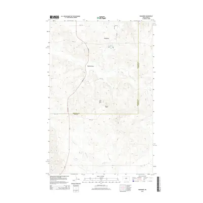 2014 Map of Mandaree, 2014 Print