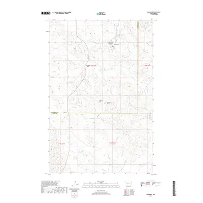 2018 Map of Mandaree, 2018 Print