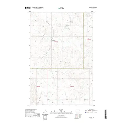2020 Map of Mandaree, 2020 Print