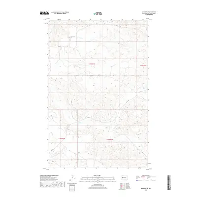 2018 Map of Mandaree NE, 2018 Print