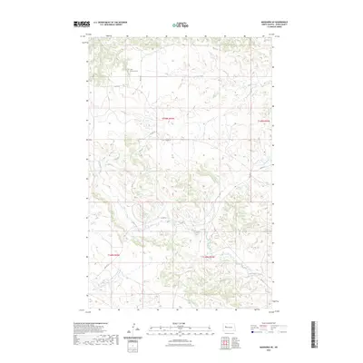 2023 Map of Mandaree NE, 2023 Print