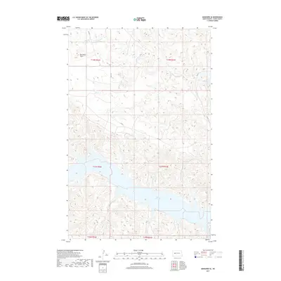 2017 Map of Mandaree SE, 2017 Print