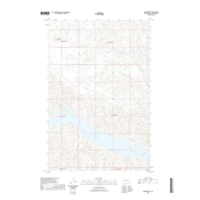 2020 Map of Mandaree SE, 2020 Print