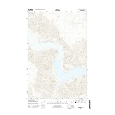 2014 Map of Mandaree SW, 2014 Print