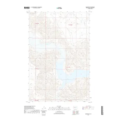 2018 Map of Mandaree SW, 2018 Print