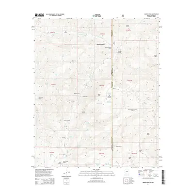 2014 Map of Maness Peak, 2014 Print