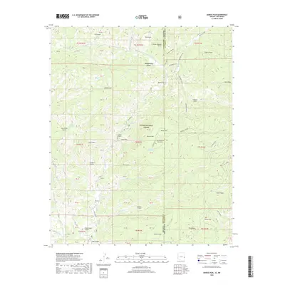 2018 Map of Maness Peak, 2018 Print