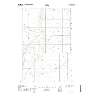 2018 Map of Manfred NW, 2018 Print