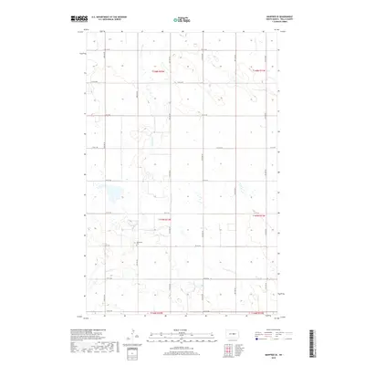 2018 Map of Manfred SE, 2018 Print
