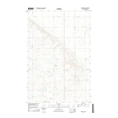 2014 Map of Manfred SW, 2014 Print