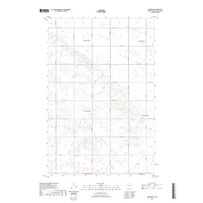 2018 Map of Manfred SW, 2018 Print