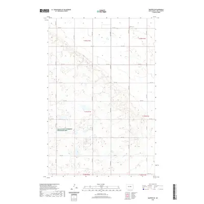 2020 Map of Manfred SW, 2020 Print