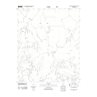 2011 Map of Mangas Mountain, 2011 Print