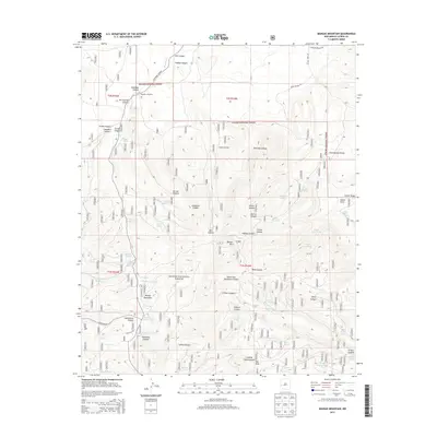 2013 Map of Mangas Mountain, 2013 Print