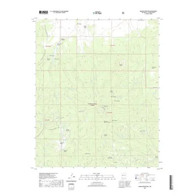 2020 Map of Mangas Mountain, 2020 Print