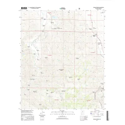 2017 Map of Mangas Springs, 2017 Print